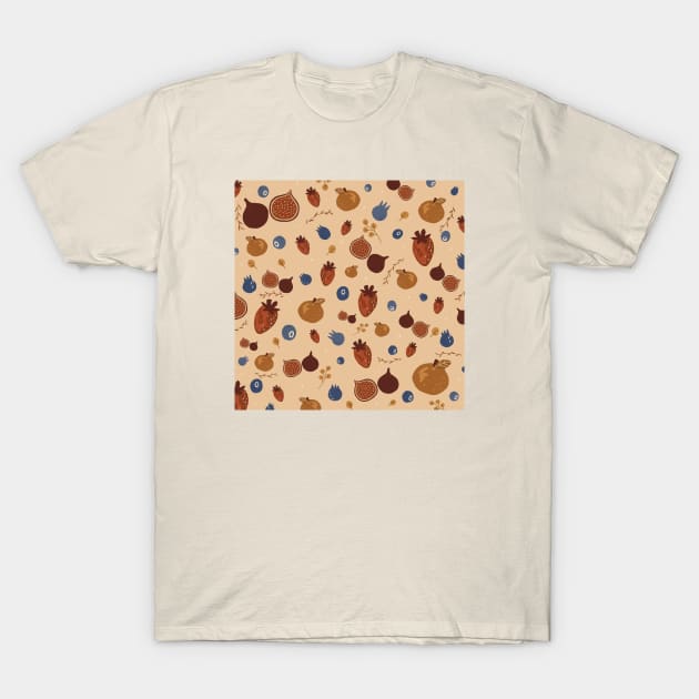 Autumn fruit T-Shirt by Rania Younis